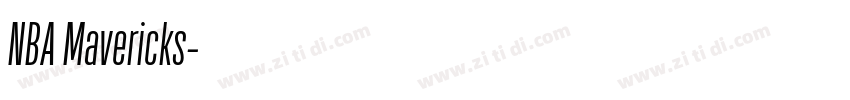NBA Mavericks字体转换